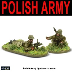 Polish Army Light MortarTeam 28mm WWII WARLORD GAMES