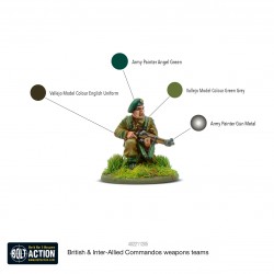 British & Inter-Allied Commandos weapons teams 28mm WWII WARLORD GAMES