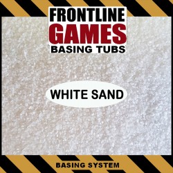 Fine White Sand Base Flocking - SCENIC TUB -Miniature Basing System