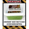 Green Foliage - Mixed-Green Bushes - SCENIC TUB - Miniature Basing System