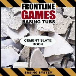 Cement Slate Rock - BASING TUB - Miniature Basing System