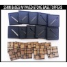 Sand Paved Stone pre-painted 25mm square bases (10) w/toppers Miniature Bases