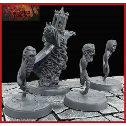 THE COLLECTOR W/ Minions 28mm RPG miniatures DARKEST DUNGEON