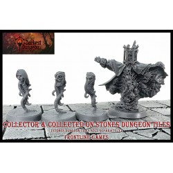 THE COLLECTOR W/ Minions 28mm RPG miniatures DARKEST DUNGEON