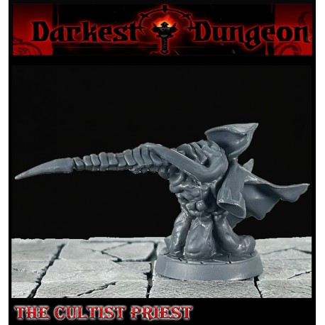 Cultist Priest 28mm RPG miniatures DARKEST DUNGEON