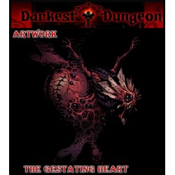 GESTATING HEART Large Miniature 28mm RPG miniatures DARKEST DUNGEON