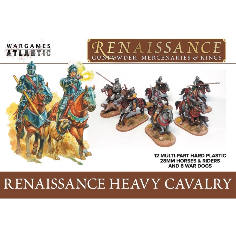 Renaissance Heavy Cavalry box set (12) 28mm Ancients WARGAMES ATLANTIC