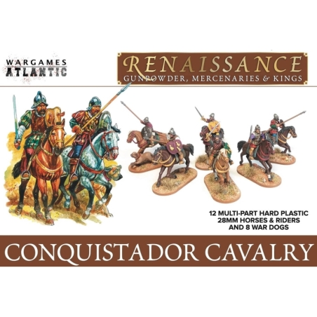 Conquistador Cavalry Renaissance box set (12) 28mm Ancients WARGAMES ATLANTIC