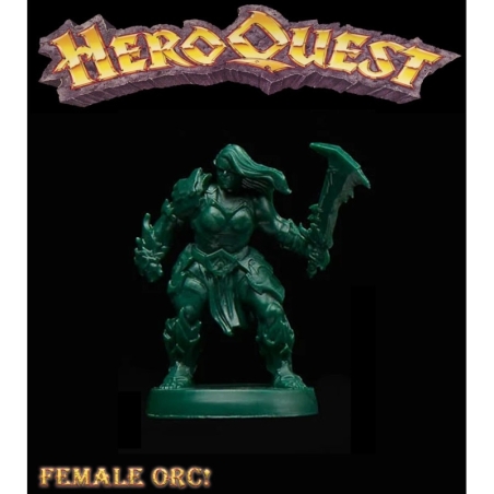 FEMALE ORC B 28mm RPG miniatures HEROQUEST