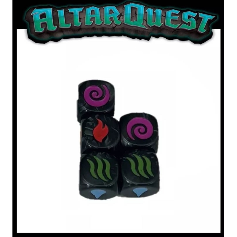 ALTAR QUEST DICE set 2 (5) 28mm RPG miniatures ALTAR QUEST