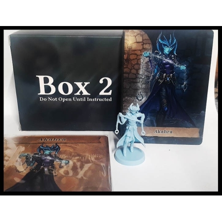 Akahra Dark Elf Warrior w/ cards (Box 2) 28mm RPG miniatures ALTAR QUEST