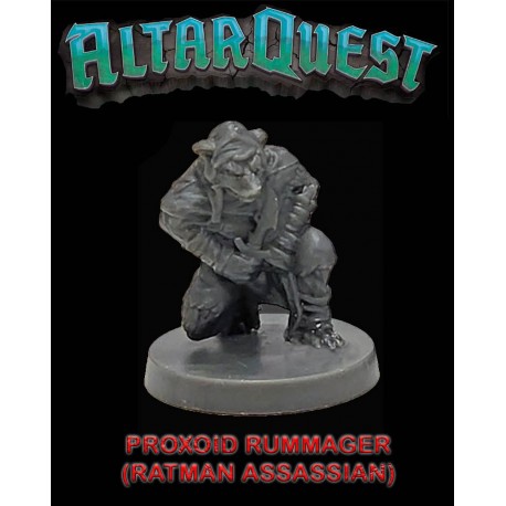 Poxoid Rummager Ratman 28mm RPG miniatures ALTAR QUEST