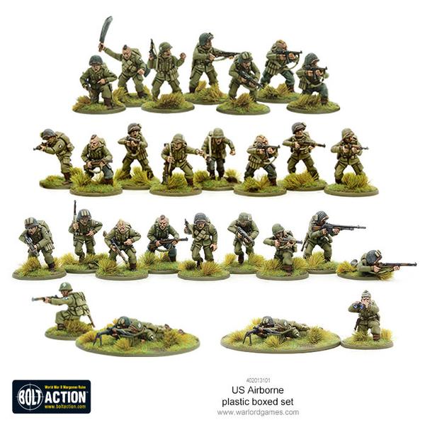 American U.S. Airborne boxed set 28mm WWII WARLORD GAMES - Frontline-Games